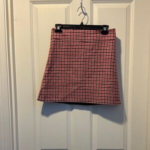 Stylish J Crew Pink Houndstooth Women's Skirt